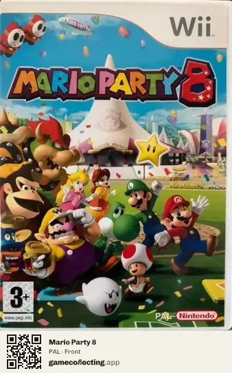 Mario Party 8 Nintendo Wii, PAL box front