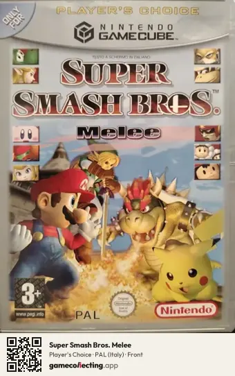 Super Smash Bros. Melee Nintendo GameCube, Italy box front