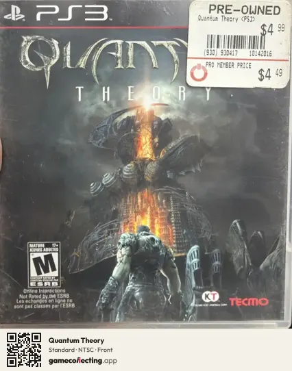 Quantum Theory PlayStation 3, NTSC box front