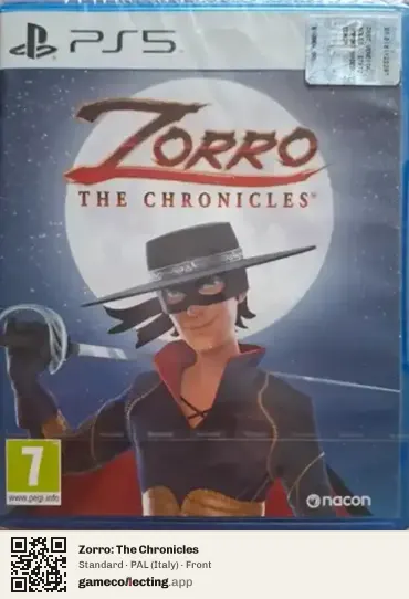 Zorro: The Chronicles PlayStation 5, Italy box front