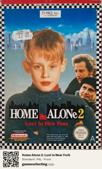 Home Alone 2: Lost in New York Nintendo Entertainment System, PAL box front