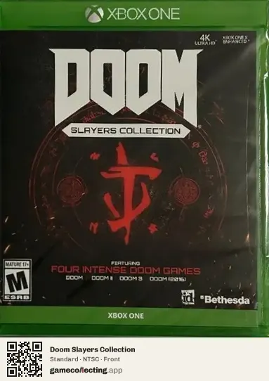 Doom Slayers Collection Xbox One, NTSC box front