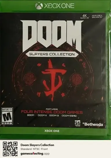 Doom Slayers Collection Xbox One, NTSC box front