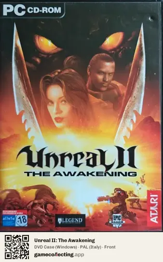 Unreal II: The Awakening Computer, Italy box front