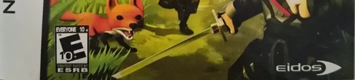 Mini Ninjas, the ESRB box on its front