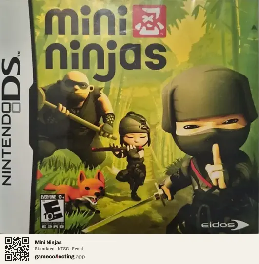 Mini Ninjas Nintendo DS, NTSC box front