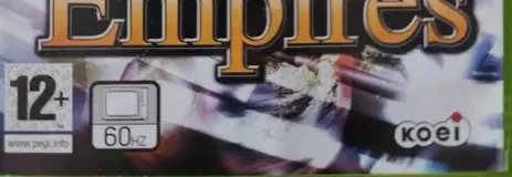 Dynasty Warriors 5: Empires, the PEGI square on its front