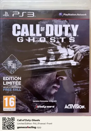 Call of Duty: Ghosts PlayStation 3, France box front