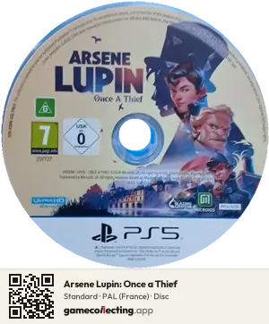 Arsene Lupin: Once a Thief PlayStation 5, PAL disc