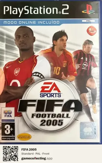 FIFA 2005 PlayStation 2, PAL box front