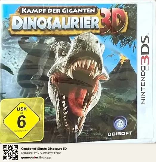 Combat of Giants: Dinosaurs 3D Nintendo 3DS, Germany box front