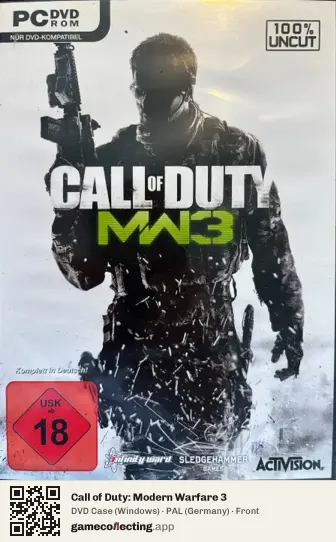 Call of Duty: Modern Warfare 3 Computer, Germany box front