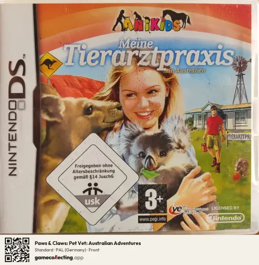 Paws & Claws: Pet Vet: Australian Adventures Nintendo DS, Germany box front