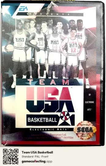 Team USA Basketball Sega Mega Drive / Genesis, PAL box front