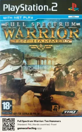 Full Spectrum Warrior: Ten Hammers PlayStation 2, Nordic countries box front