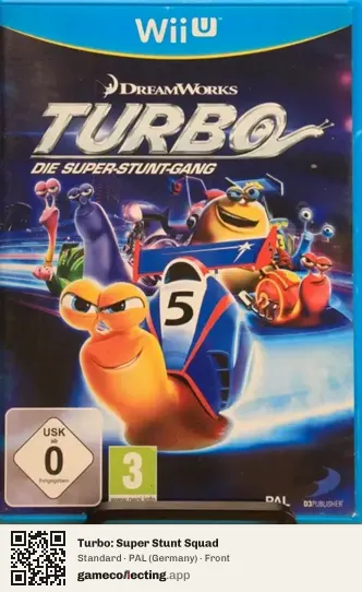 Turbo: Super Stunt Squad Nintendo Wii U, Germany box front