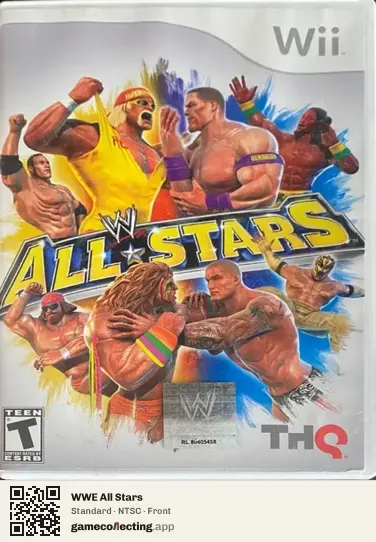 WWE All Stars Nintendo Wii, NTSC box front