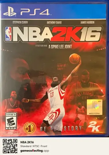 NBA 2K16 PlayStation 4, NTSC box front