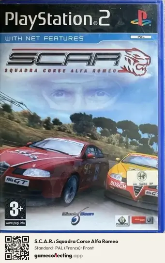 S.C.A.R.: Squadra Corse Alfa Romeo PlayStation 2, France box front