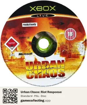 Urban Chaos: Riot Response Xbox, PAL disc