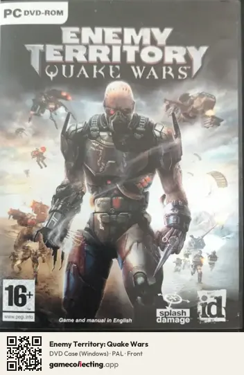 Enemy Territory: Quake Wars Computer, PAL box front