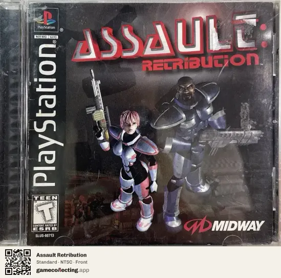 Assault Retribution PlayStation, NTSC box front