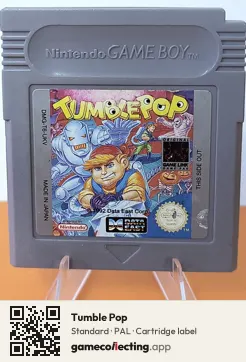 Tumble Pop Game Boy, PAL cartridge label