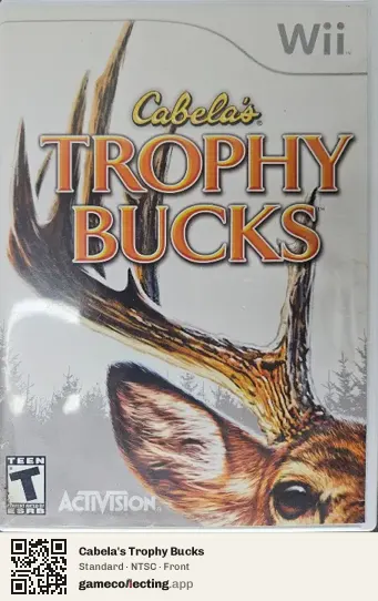 Cabela's Trophy Bucks Nintendo Wii, NTSC box front