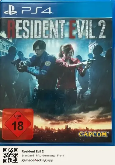 Resident Evil 2 PlayStation 4, Germany box front