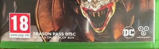 Batman: The Enemy Within, the PEGI square on its front
