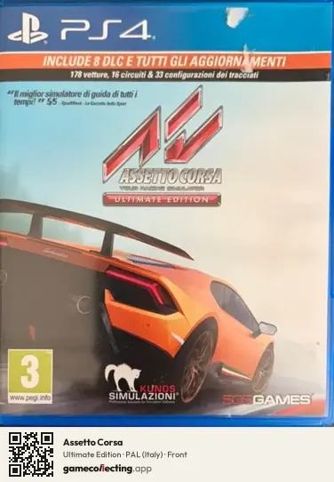Assetto Corsa PlayStation 4, Italy box front
