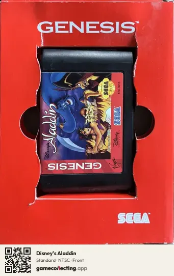 Disney's Aladdin Sega Mega Drive / Genesis, NTSC box front