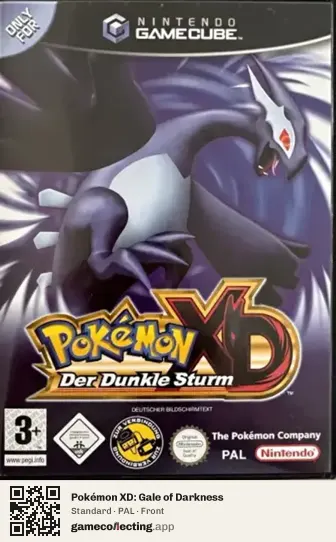 Pokémon XD: Gale of Darkness Nintendo GameCube, PAL box front