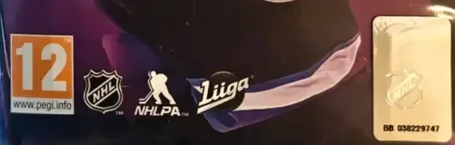 NHL 20, the PEGI square on its front