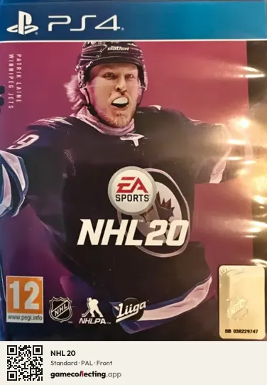 NHL 20 PlayStation 4, PAL box front