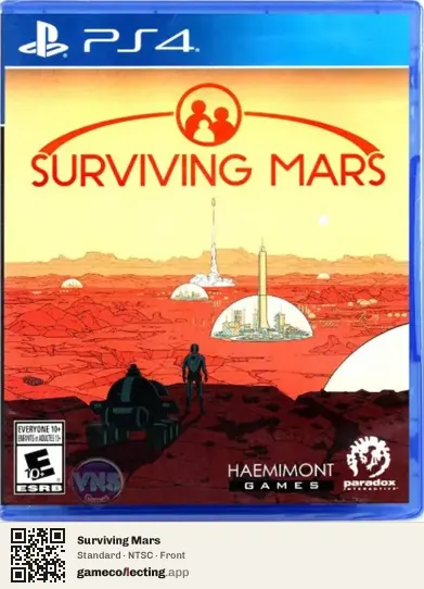 Surviving Mars PlayStation 4, NTSC box front
