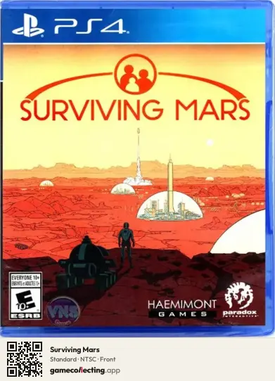 Surviving Mars PlayStation 4, NTSC box front