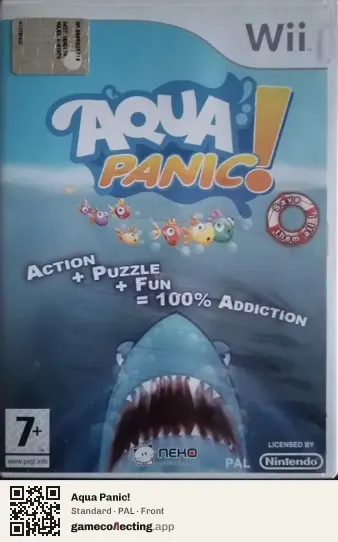 Aqua Panic! Nintendo Wii, PAL box front