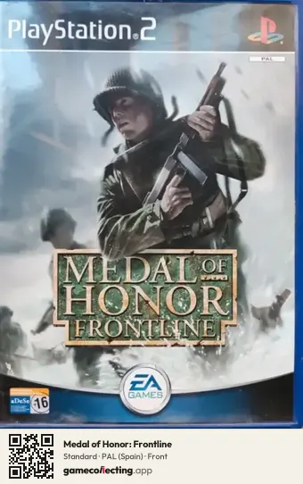 Medal of Honor: Frontline PlayStation 2, Spain box front