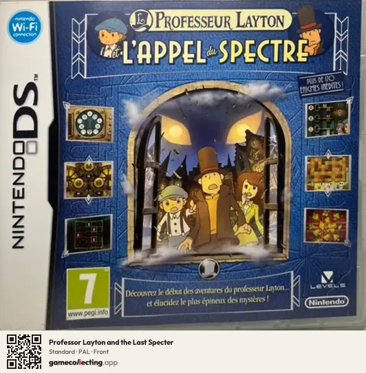 Professor Layton and the Last Specter Nintendo DS, PAL box front