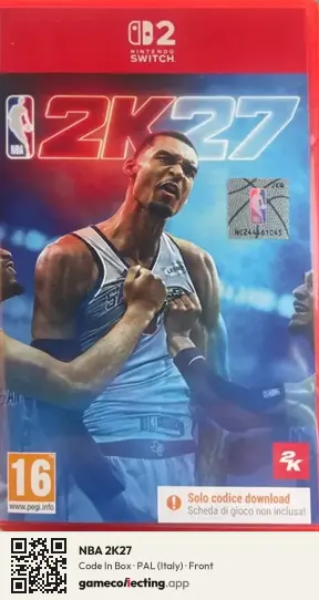 NBA 2K27 Nintendo Switch 2, Italy box front