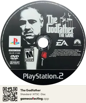 The Godfather PlayStation 2, NTSC disc