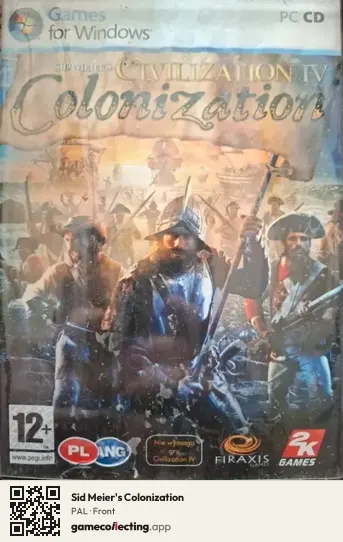 Sid Meier's Colonization Computer, PAL box front