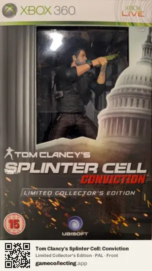 Tom Clancy's Splinter Cell: Conviction Xbox 360, PAL box front