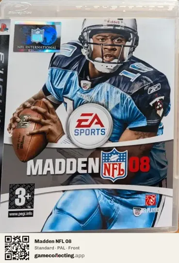 Madden NFL 08 PlayStation 3, PAL box front