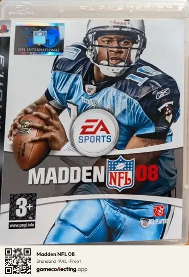 Madden NFL 08 PlayStation 3, PAL box front