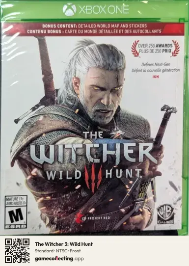The Witcher 3: Wild Hunt Xbox One, NTSC box front