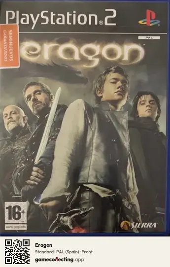 Eragon PlayStation 2, Spain box front