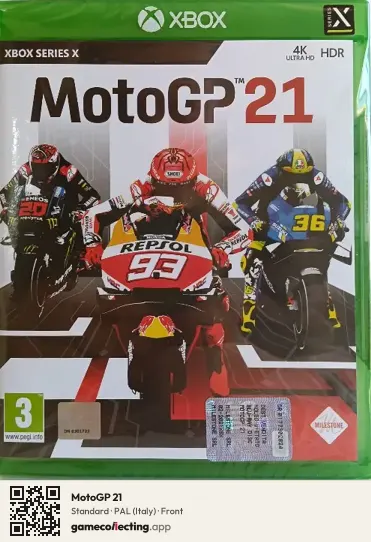 MotoGP 21 Xbox Series X, Italy box front
