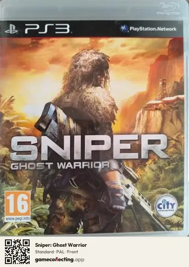 Sniper: Ghost Warrior PlayStation 3, PAL box front